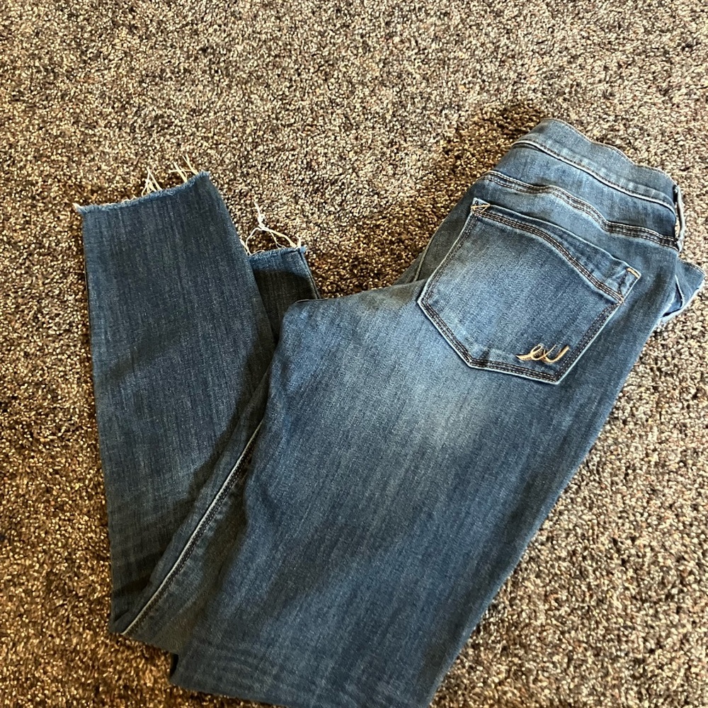 Express Blue Skinny cropped Jeans Classic Denim
